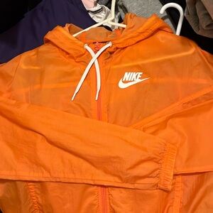 Oversized Nike Orange Windbreaker Sz L